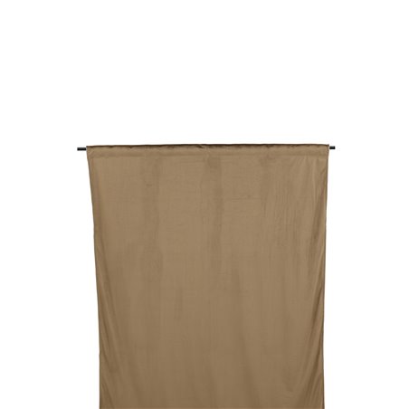 Mary Curtain Polyesteri / sametti - Ruskea / - 135 * 250