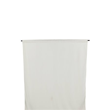 Mary Curtain Polyesteri / sametti - Valkoinen / - 135 * 250
