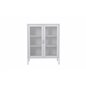 Low cabinet mesh doors - White