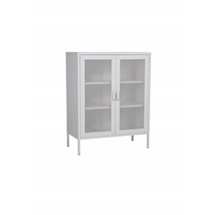 Low cabinet mesh doors - White