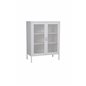 Low cabinet mesh doors - White