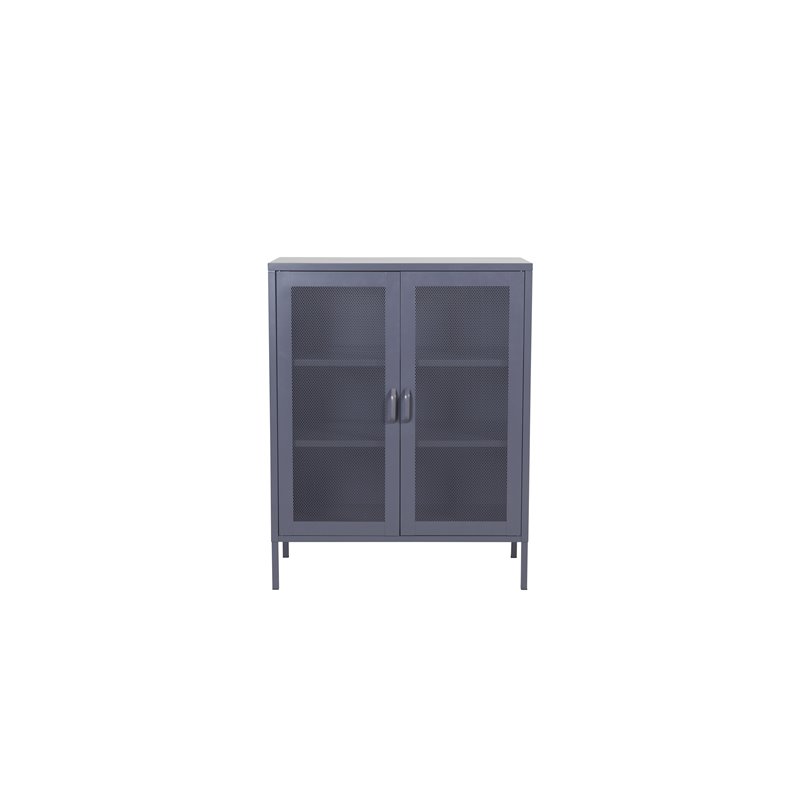 Low cabinet mesh doors - Grey