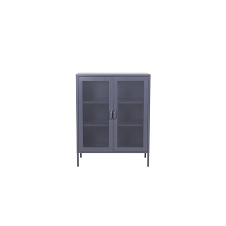 Low cabinet mesh doors - Grey