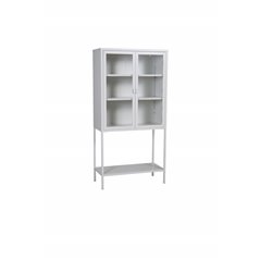 High Wide Cabinet w shelf - White