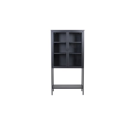 High Wide Cabinet w shelf - Black