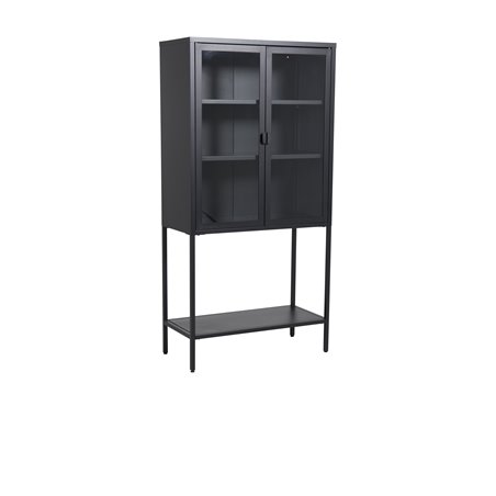 High Wide Cabinet w shelf - Black