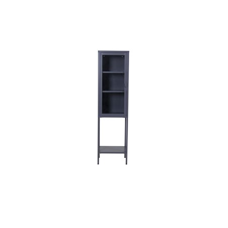 High Thin Cabinet w shelf - Grey