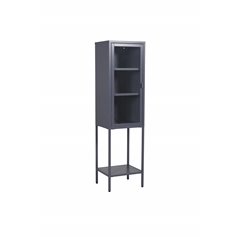 High Thin Cabinet w shelf - Grey