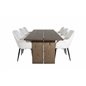 Logger Dining Table - Smoked Oak - 210 cm, Comfort Dining Chair - Beige / Black_6