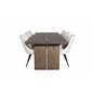 Logger Dining Table - Smoked Oak - 210 cm, Velvet Deluxe Dining Chair - Beige / Black_6