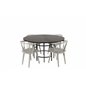 Copenhagen - Dining Table round - Black / Black, Bullerbyn Windsor Dining Chair - Grey_4