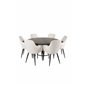 Copenhagen - Dining Table round - Black / Black, Comfort Dining Chair - Beige / Black_6