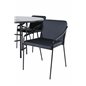 Copenhagen - Dining Table round - Black / Black+Tvist Chair - Black / Black PU_4