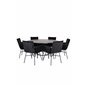 Copenhagen - Dining Table round - Black / Black+Pippi Chair - Black / Black Velvet_6