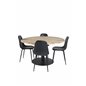 Cirebon Round Table - 140cm - Nature / Black, Polar Dining Chair - Black / Black_4