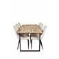 Cirebon Dining table 200*90cm - Nature / Black, Leone Dining Chair - Beige / Black_6