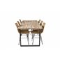 Cirebon Dining table 200*90cm - Nature / Black, Bali dining chair - Nature / Black_6