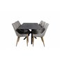 Cirebon Dining table 200*90cm - Nature / Black, Polar Dining Chair - Black / Black_6