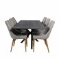 Cirebon Dining table 200*90cm - Nature / Black, Polar Dining Chair - Black / Black_6