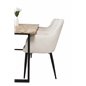 Cirebon Dining table 200*90cm - Nature / Black, Comfort Dining Chair - Beige / Black_6