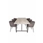 Jepara Dining Table - 250*100*H76 - Grey /Black, Limhamn - Chair - Grey Velvet_6