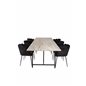 Jepara Dining Table - 250*100*H76 - Grey /Black, Limhamn - Chair - Black Velvet_6