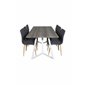 Marina Dining Table - Grey "oak" / White Legs , Windu Dining Chair - Grey / Oak_6