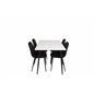 Polar Dining Table - 120*75*H75 - White / Black, Polar Dining Chair - Black legs / Black Velvet (ersätter 19902-888)_4