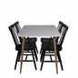 Polar Dining Table - 120*75*H75 - White / Oak, Lönneberga Windsor Chair - Black_4