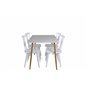 Polar Dining Table - 120*75*H75 - White / Oak, Mariannelund Windsor Chair - White_4