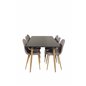 Polar Dining Table - 180*90*H75 - Black / Oak, Polar Dining Chair - Grey / Oak_6