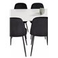 Polar Dining Table - 180*90*H75 - White / Black, Polar Dining Chair - Black legs / Black Velvet (ersätter 19902-888)_6