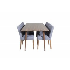 Polar Dining Table 180 cm - Walnut top - Walnut Legs, Willa Dining Chair - Walnut_6