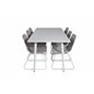 Polar Dining table 180 cm - White top / White Legs, Cirebon Dining Chair - White Wash_6