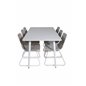 Polar Dining table 180 cm - White top / White Legs, Cirebon Dining Chair - White Wash_6