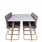 Polar Dining Table - 180*90*H75 - White / Oak, Mace Dining Chair - Grey / Oak_6