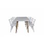 Polar Dining Table - 180*90*H75 - White / Oak, Bullerbyn Windsor Dining Chair - White_6