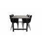 Count Dining Table - 220*100*H75 - Black / Black, Polar Dining Chair - Black legs / Black Velvet (ersätter 19902-888)_6