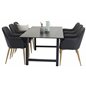 Count Dining Table - 220*100*H75 - Black / Black, Comfort Dining Chair - Black / Oak_6