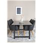 Count Dining Table - 220*100*H75 - Black / Black, Comfort Dining Chair - Black / Oak_6