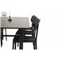 Count Dining Table - 220*100*H75 - Black / Black, Polly Dining Chair - Black / Black_6