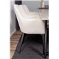 Jepara Dining Table - 250*100*H76 - Grey /Black, Comfort Dining Chair - Beige / Black_6