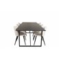 Palace Dining Table - 240*100*H75 - Black / Black, Velvet Dining Chair Corduroy - Beige / Black_6