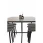 Palace Dining Table - 240*100*H75 - Black / Black, Polar Dining Chair - Black legs / Light Grey Velvet (ersätter 19902-885)_6