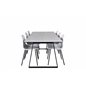 Estelle Dining Table 200*90*H76 - White / Black, Arctic Dining Chair - Black Legs - White Plastic_6