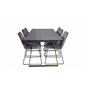 Estelle Dining Table 200*90*H76 - Grey / Brass, Muce Dining Chair - Black Legs - Grey Velvet_6