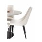 Razzia Dining Table ø106cm - Grey / Black, Leone Dining Chair - Beige / Black_4