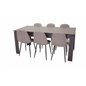 Lind Dining Table 180*90*H78 - Black Oak, Polar Dining Chair - Grey / Black_6