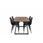Inca Dining table - Wood / Black, Polar Dining Chair Black / black_4