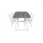 Inca Extentiontable - grey "oak"  / white Legs, Bullerbyn Windsor Dining Chair - White_4